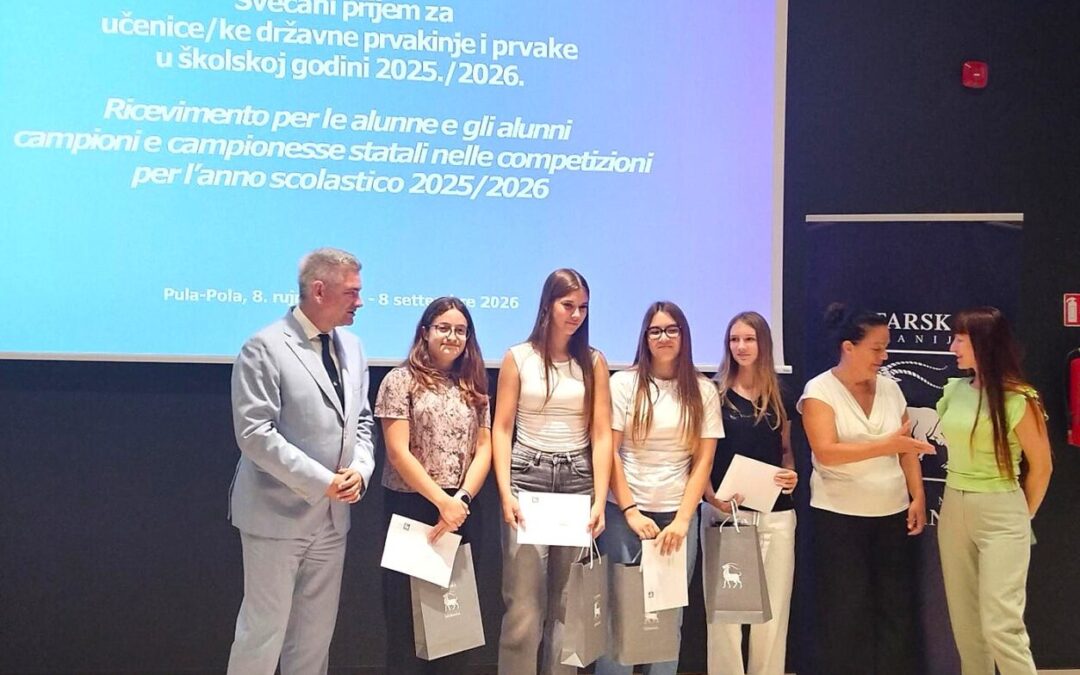 Naše Green Teenovke na svečanom prijemu Istarske županije